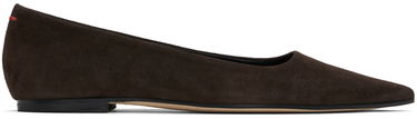Pокля Aeyde Aeyde Cassy Suede Ballerina Flats Кафяво | A11-FL-SNDP8 FL130-FW24-953-017, 0