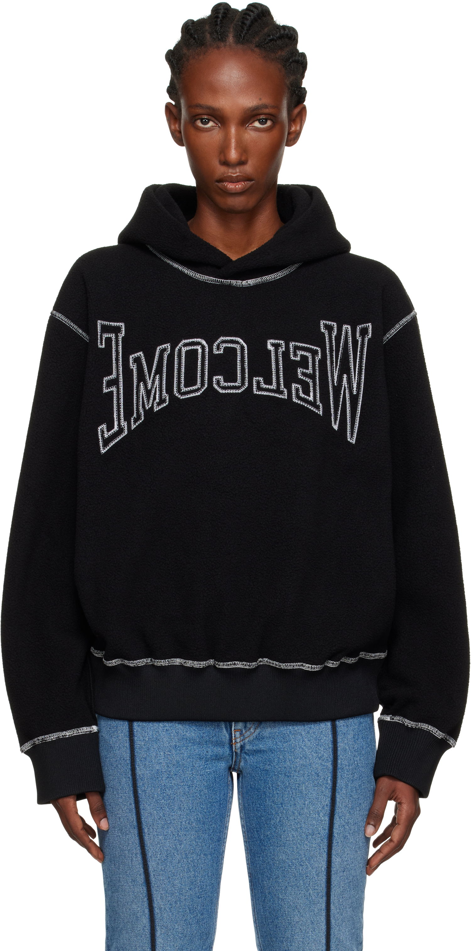 Суитчър Maison Margiela MM6 Maison Margiela 'Welcome' Fleece Hoodie Черно | S52GU0243 M20126, 0