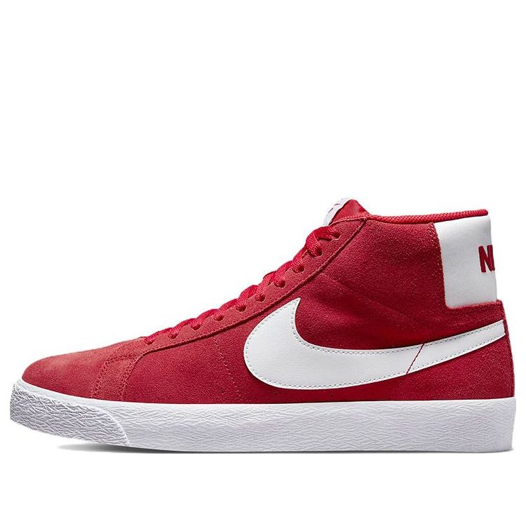 Кецове и обувки Nike SB Blazer Mid "University Red White" Червено | 864349-602, 0