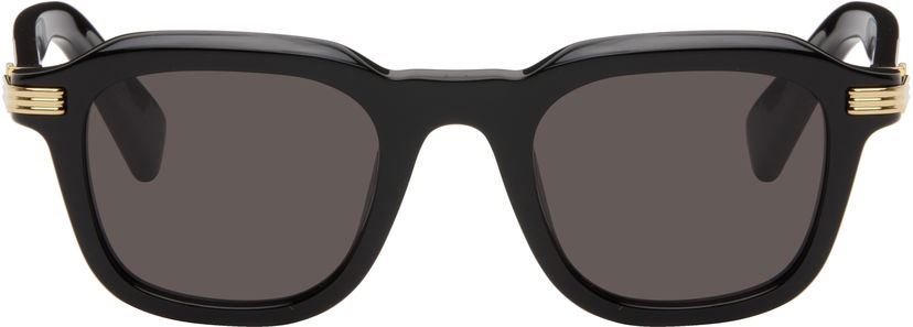 Слънчеви очила Cartier Première Square-frame Sunglasses with Gold-tone Accents Черно | CT0536S-001