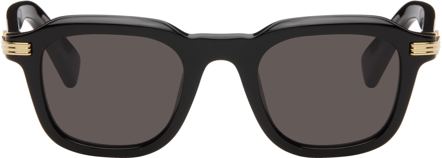 Слънчеви очила Cartier Première Square-frame Sunglasses with Gold-tone Accents Черно | CT0536S-001, 0