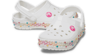 Кецове и обувки Crocs Crocband™ Necklace Band Бяло | 208270-94S, 1