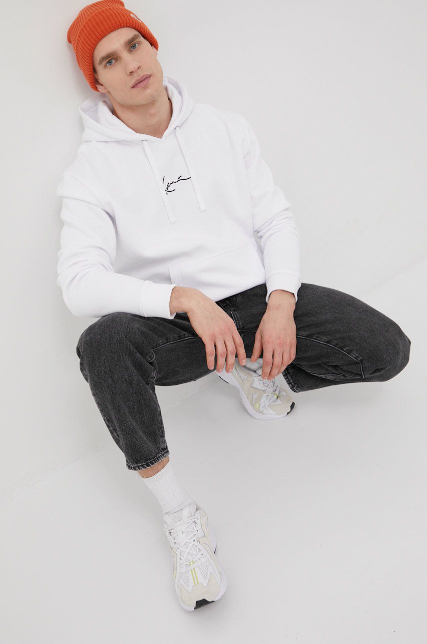 Суитчър Karl Kani Small Signature Hoodie Бяло | KKMQ12005, 0