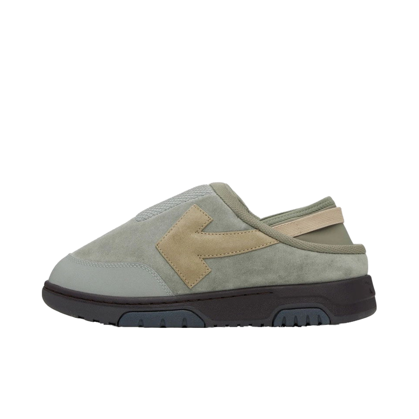 Кецове и обувки Off-White Out Of Office Mule Grey Beige Сиво | OMIA246F22LEA001