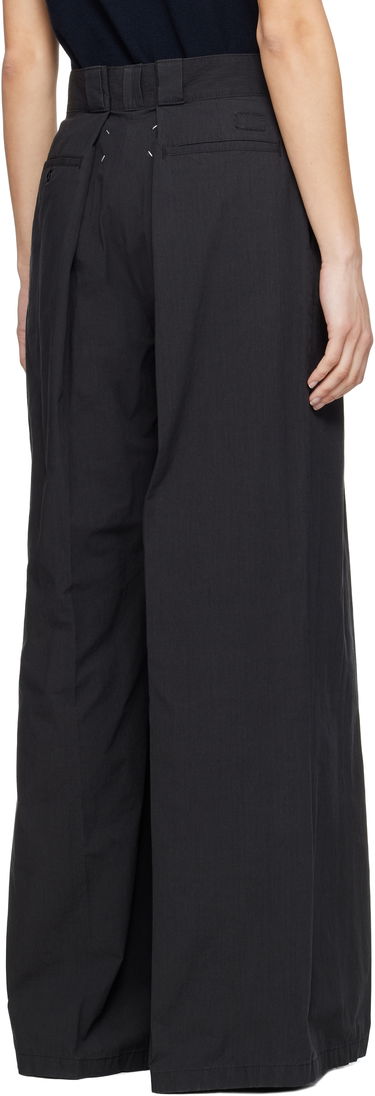 Панталони Maison Margiela Maison Margiela Pleated Wide-Leg Trousers Черно | S51KA0601 M35289, 2