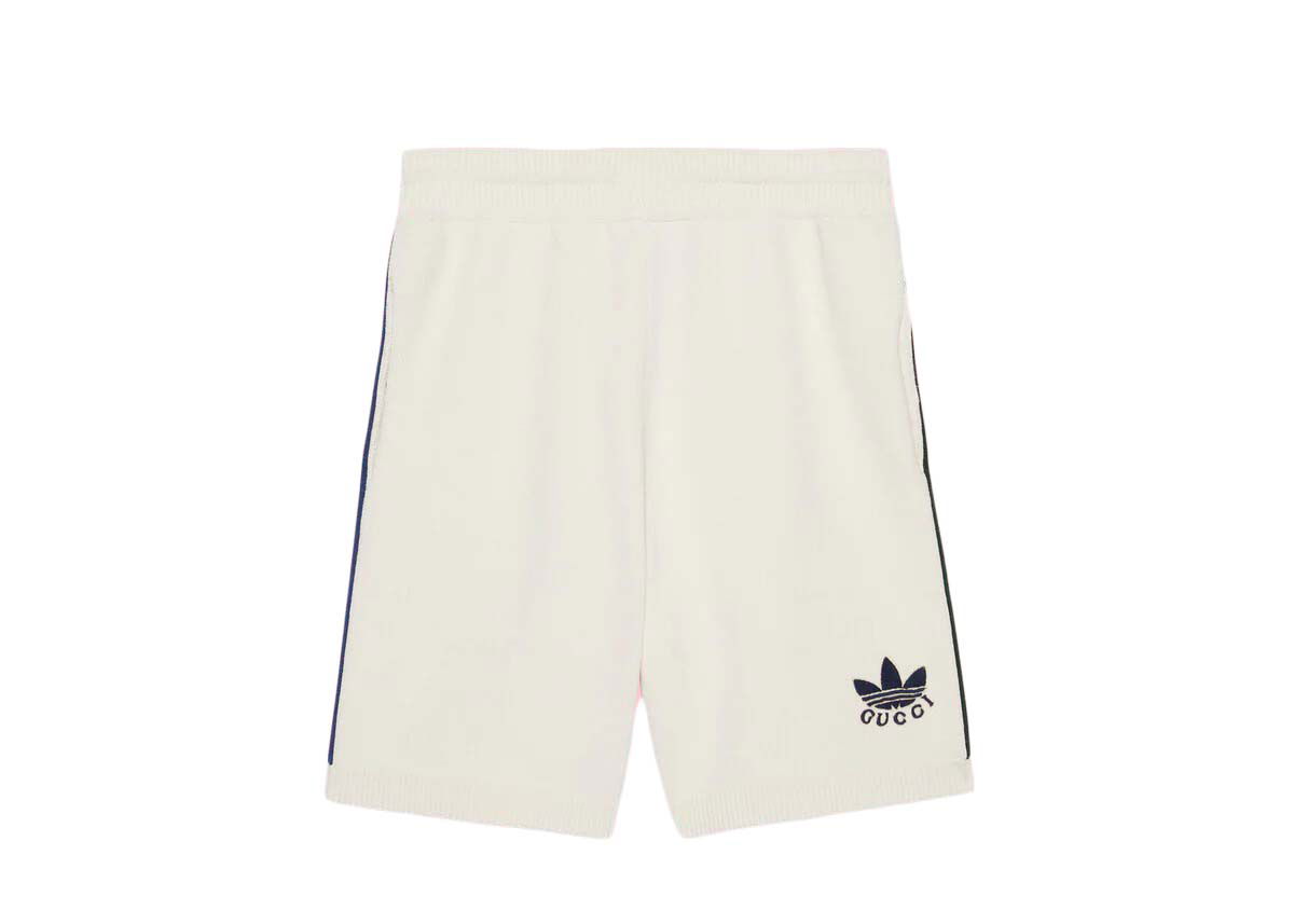 Къси панталони Gucci adidas x Elastic Viscose Shorts Бяло | 700480 XKCIF 9791, 0