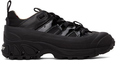 Кецове и обувки Burberry Patent Arthur Sneakers 'Black' Черно | 8036166, 0