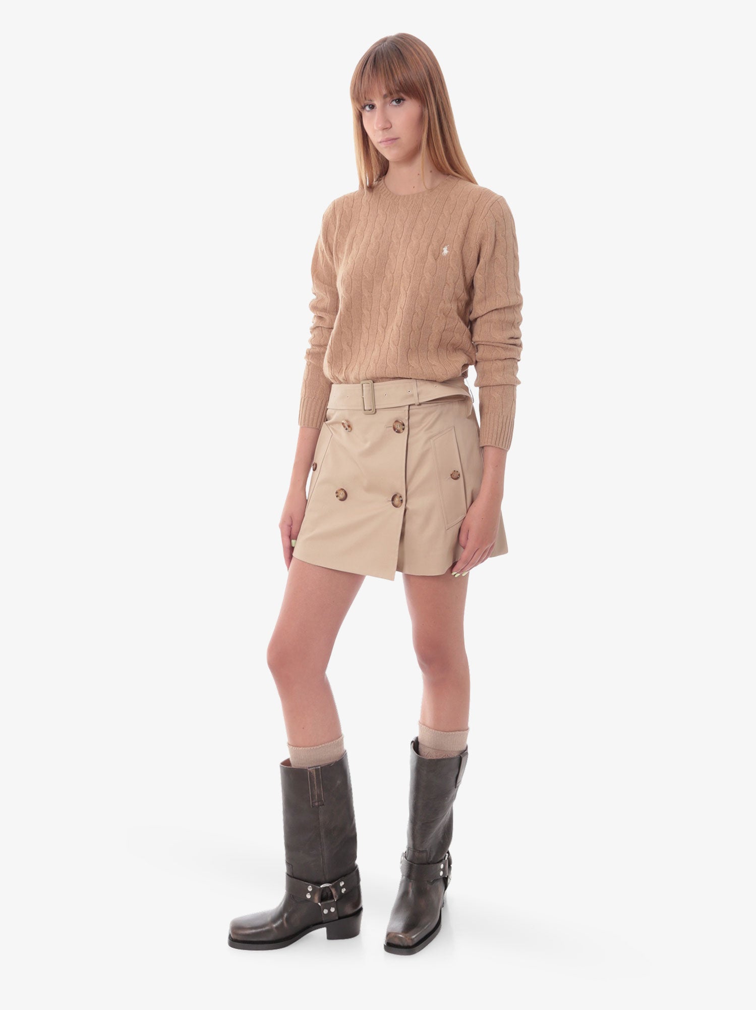 Пуловер Polo by Ralph Lauren Sweater Crewneck Кафяво | 211910421002, 1