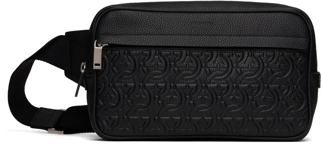 Ferragamo Gancini Embossed Leather Belt Bag