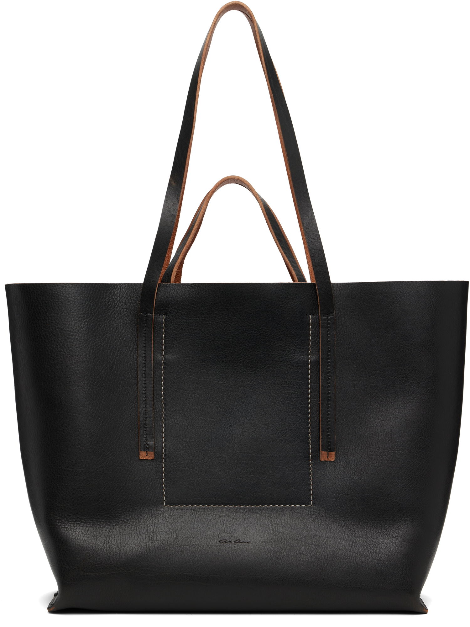 Голяма пазарска чанта Rick Owens Rick Owens Concordians Shopper Tote Черно | RA02E0762 LGET, 0