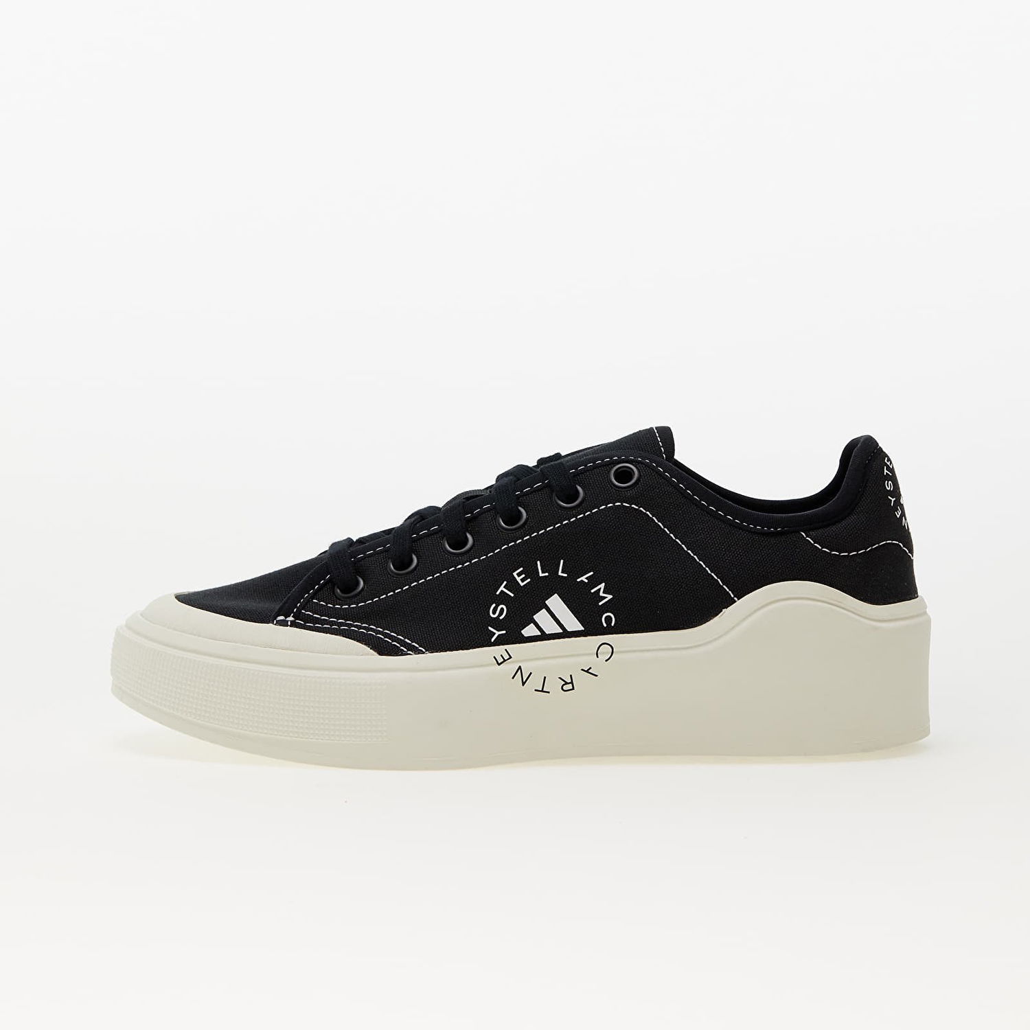 Кецове и обувки adidas Performance Stella McCartney x Court Cotton Core Black/ Core Black/ Off White Черно | HP5702, 0