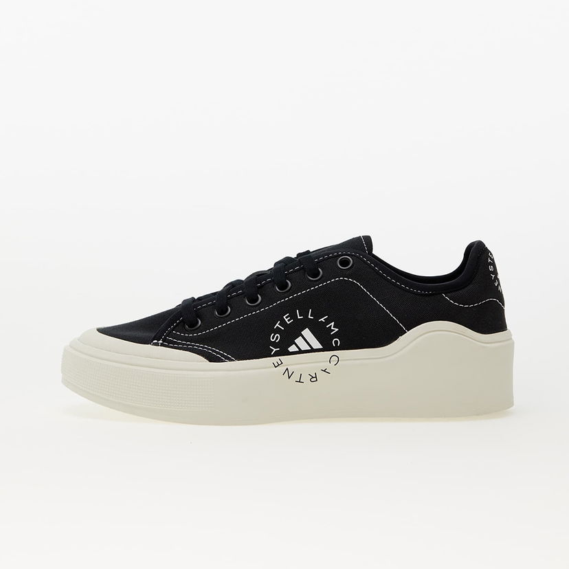 Кецове и обувки adidas Performance Stella McCartney x Court Cotton Core Black/ Core Black/ Off White Черно | HP5702