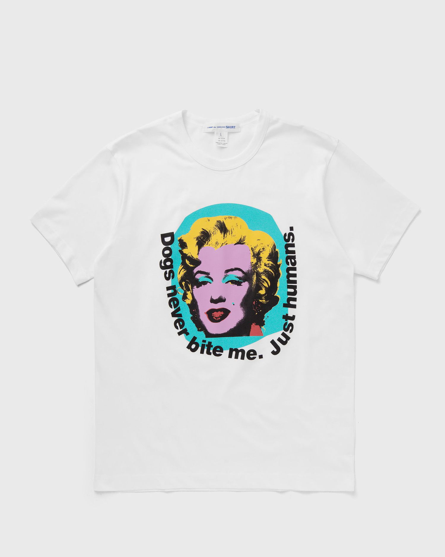 Тениска Comme des Garçons Shirt MENS T-SHIRT KNIT Бяло | FM-T005-S24-WHITE, 0