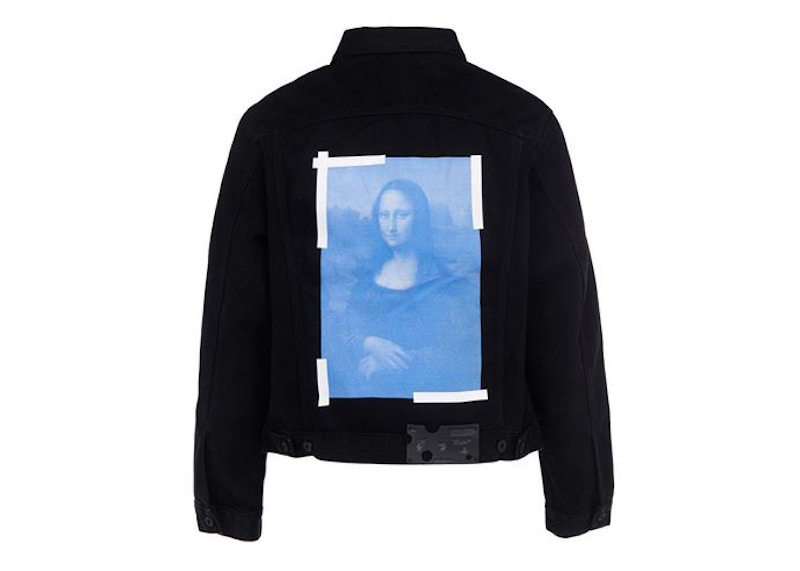 Яке Off-White Mona Lisa Denim Jacket Черно | OMYE054R21DEN0011001, 0