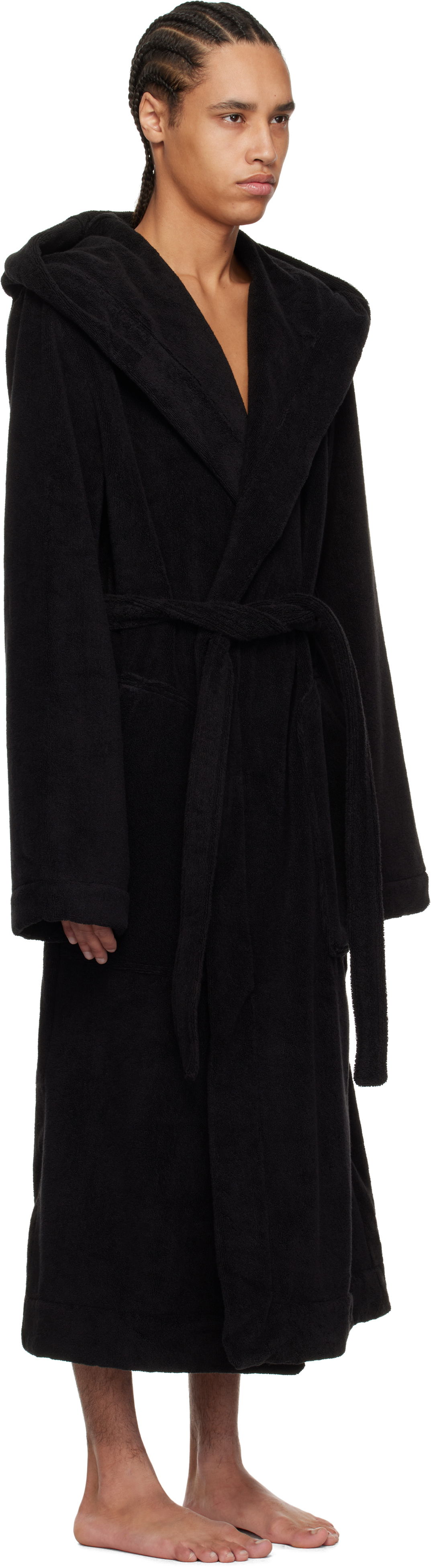 Пижама Rick Owens Rick Owens Beach Hooded Bathrobe Черно | RH0000002 SPO1, 1
