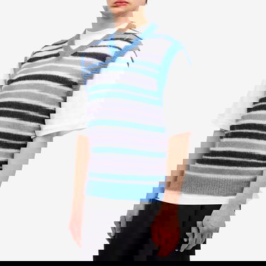 Пуловер Marni Marni Stripe Mohair Vest Синьо | CVMG0136Q0-UFU178-STB26, 2
