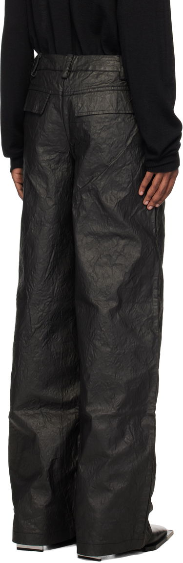 Панталони HELIOT EMIL Armada Crinkled Wide Leg Trousers Черно | AW24_M_10_178_BLK01, 2