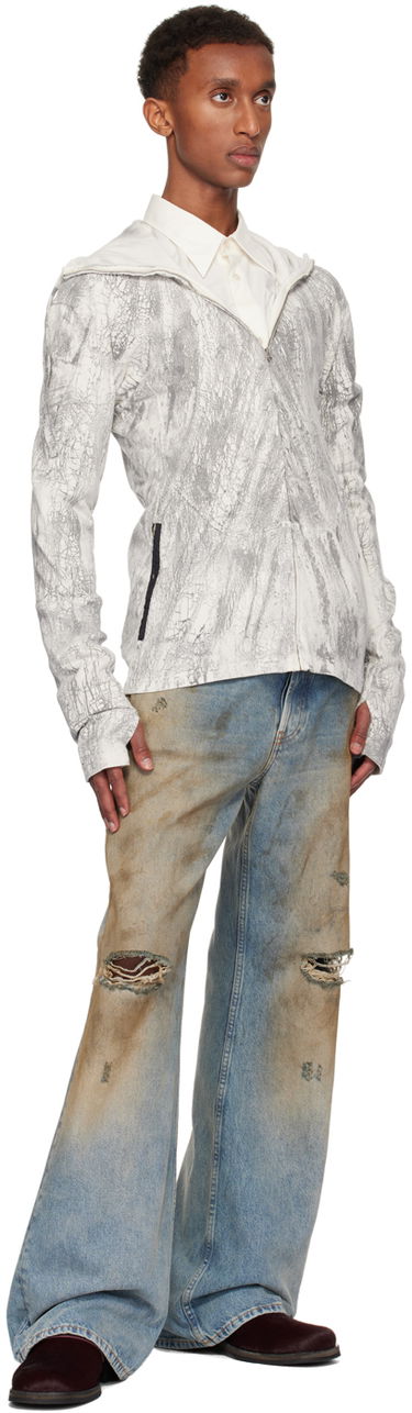 Суитчър Acne Studios Acne Studios Dyed Zip Hoodie Сиво | BI0203-, 3