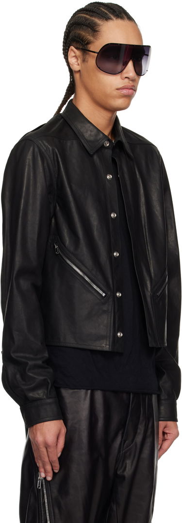 Яке Rick Owens Rick Owens Hollywood Tour Alice Leather Jacket Черно | RU01E5742 LSU, 1