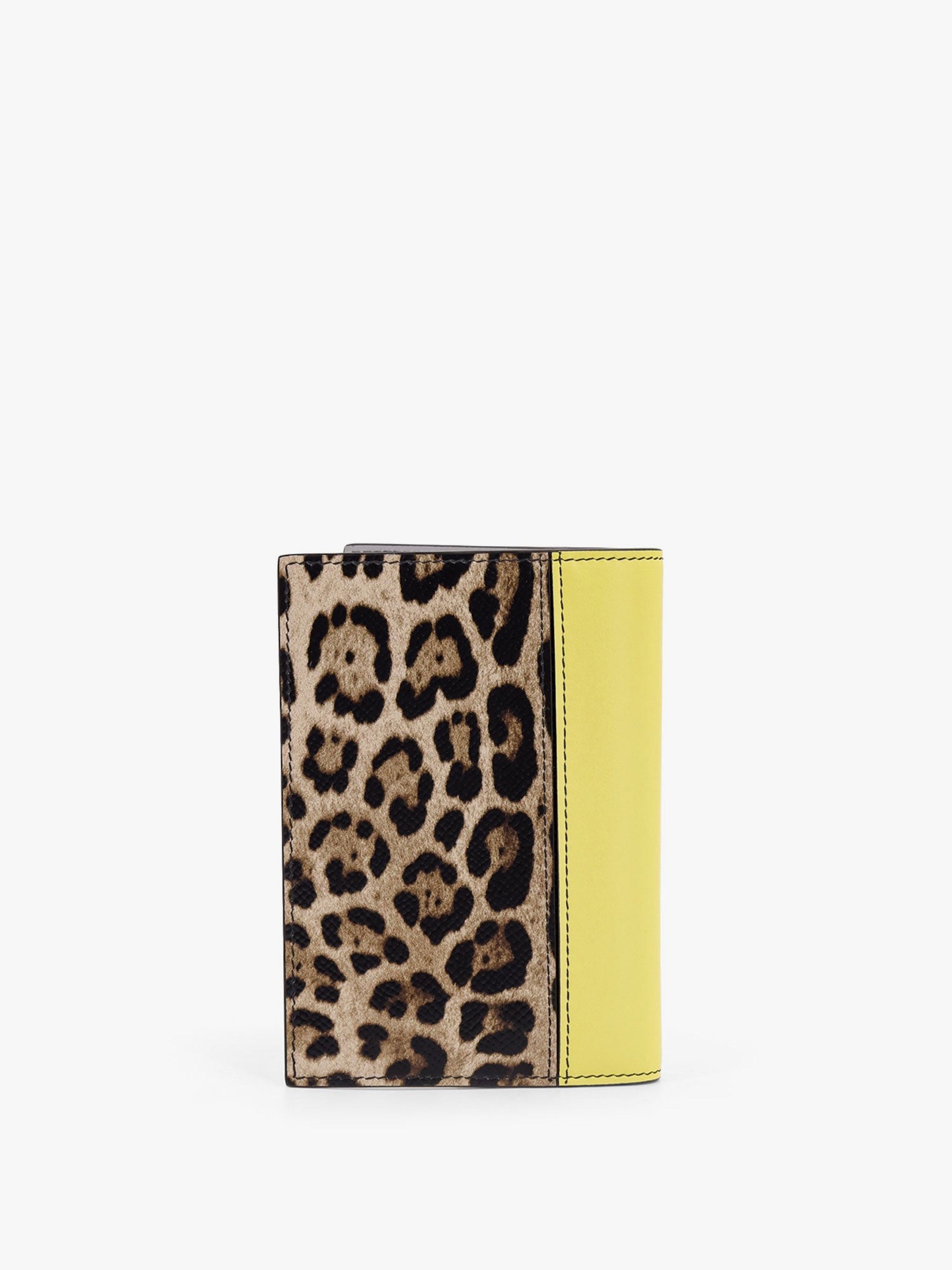Портфейл Dolce & Gabbana Dolce & Gabbana Leopard Print and Acid Yellow Passport Holder Многоцветен | BP2215A6N738Z857, 1