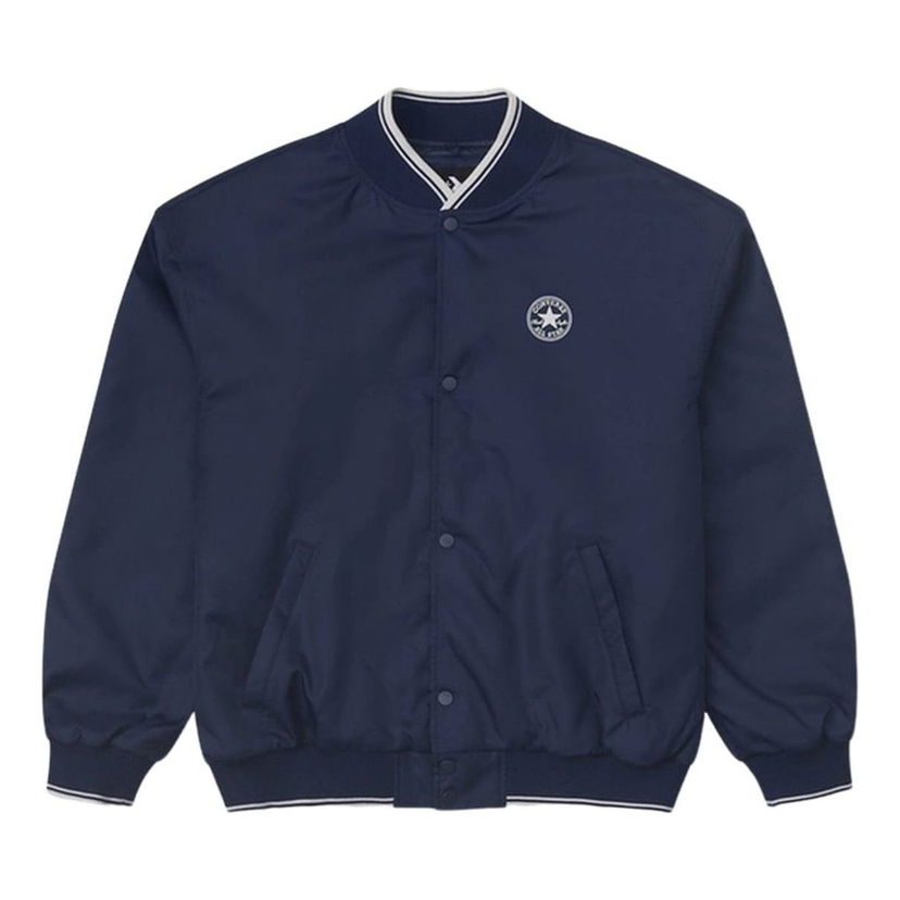 Яке бомбър Converse Logo Baseball Jacket Синьо | 10025987-A02