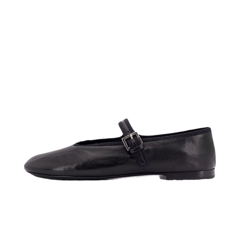 Кецове и обувки The Row Black Leather Ballet Flats Черно | F1396N60BLK