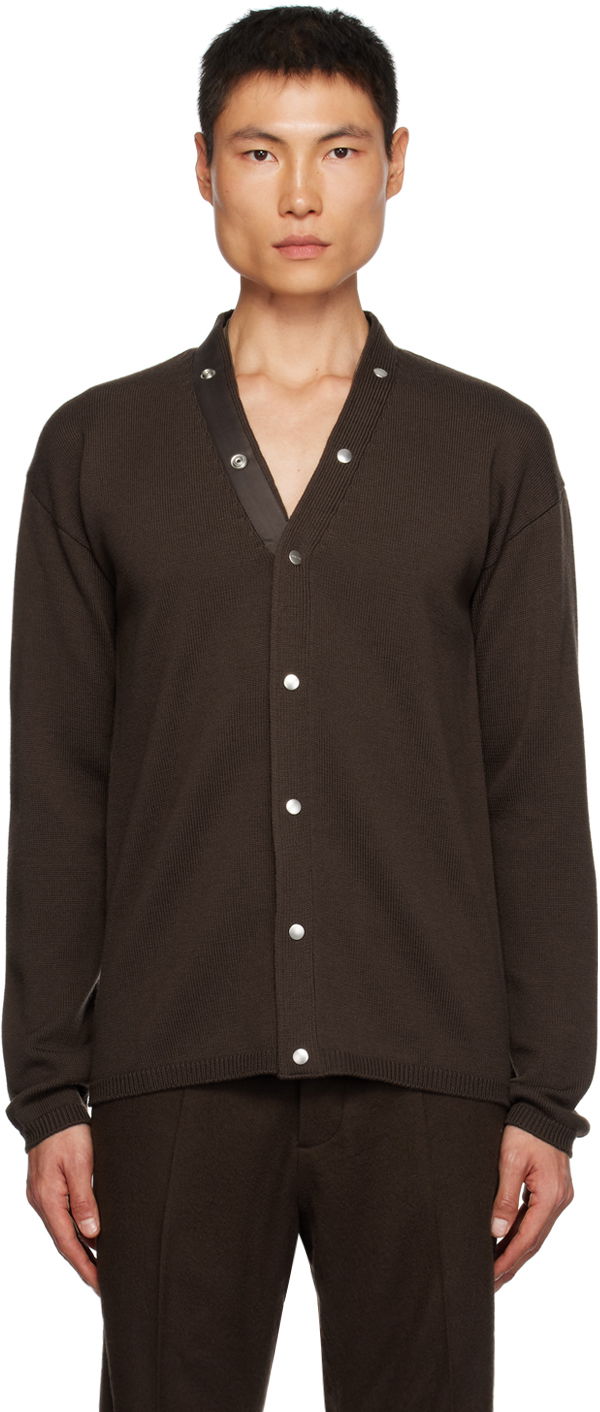 Пуловер Rick Owens Peter Cardigan Кафяво | RU02C7608 M, 0