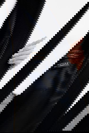 Яке Samsoe Samsoe ALMA Wool Cape Jacket Тъмно синьо | F23300184, 6