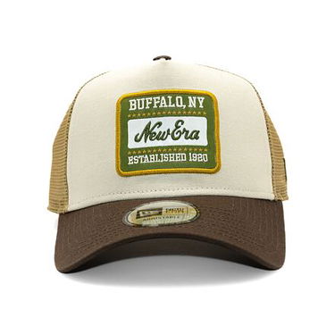 Шапка с козирка New Era New Era Patch Canvas 9FORTY Trucker Cap One Size (56-59 cm) Кафяво | 60603674, 1