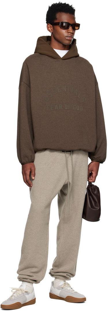 Суитчър Fear of God Core Collection Nylon Fleece Hoodie Heather Wood/Wood Кафяво | 202SU244312F, 4
