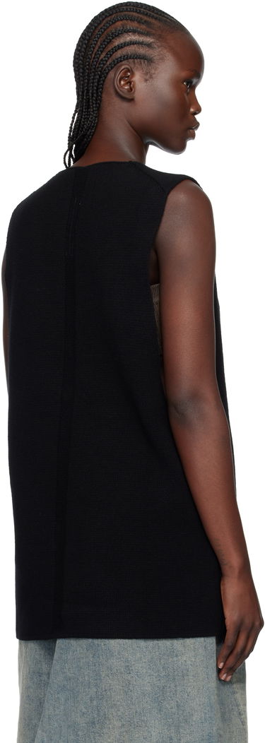 Потник Rick Owens Concordians Deep V-Neck Knit Tank Top with Ribbed Bandeau Черно | RP02E4658 CHWSR, 2