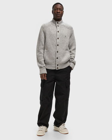 Пуловер Polo by Ralph Lauren Knitted Button-Front Mock Neck Cardigan Сиво | 710979109002, 1