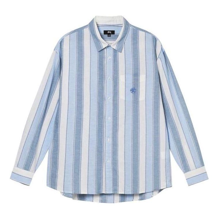 Риза Stüssy Stussy Wide Striped Shirt Синьо | 1110239