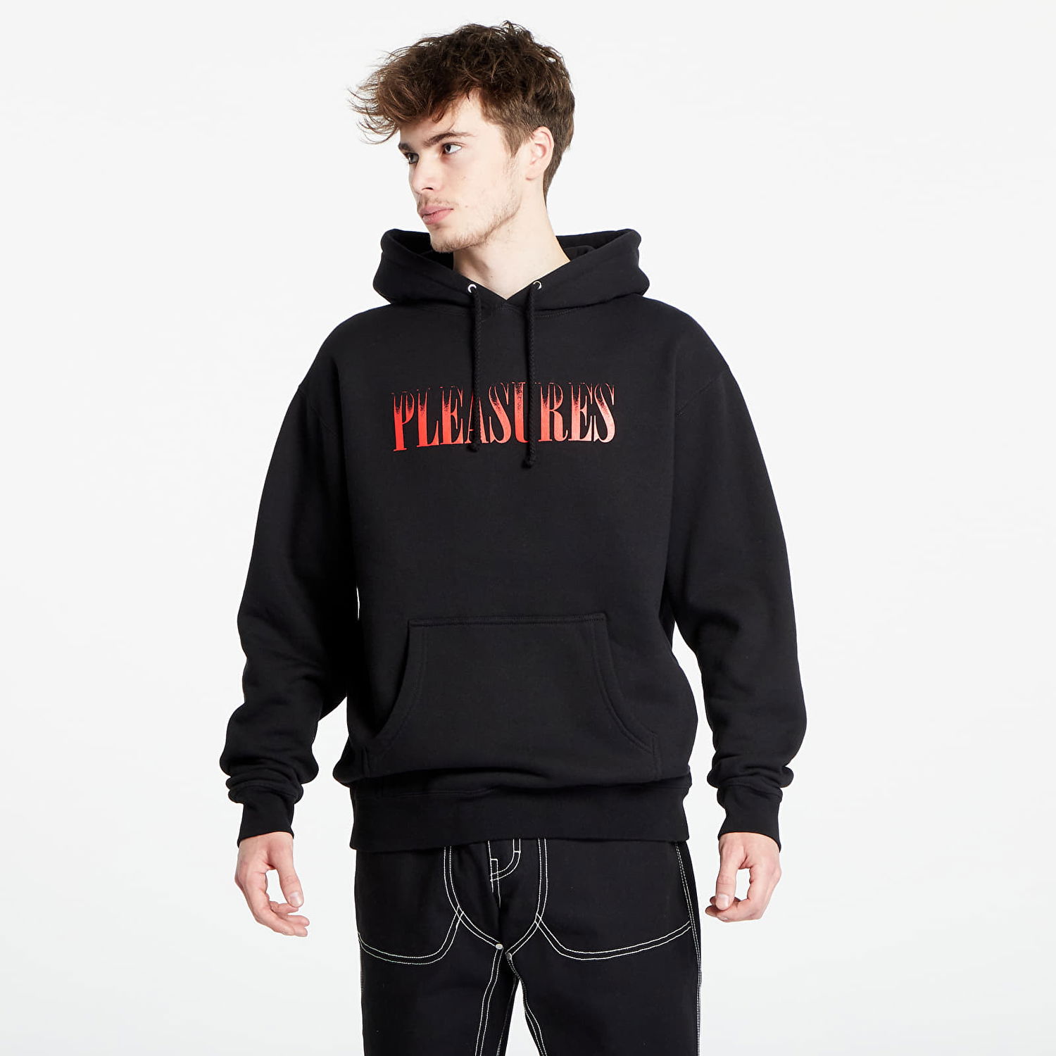 Суитчър Pleasures Crumble Hoodie Черно | P23W055 BLACK, 0
