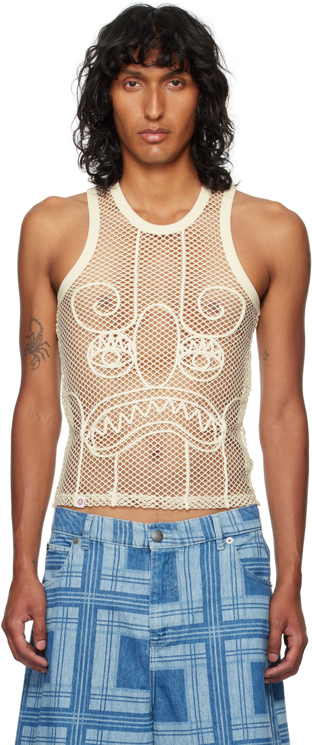 LOVERBOY Graphic Net Tank Top