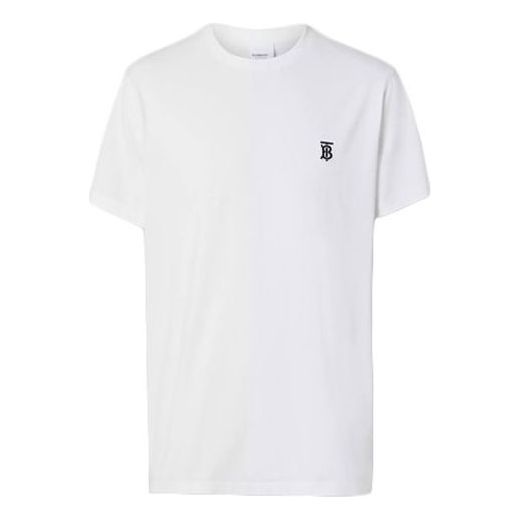 Тениска Burberry Monogram Motif Cotton T-Shirt Бяло | 80140211