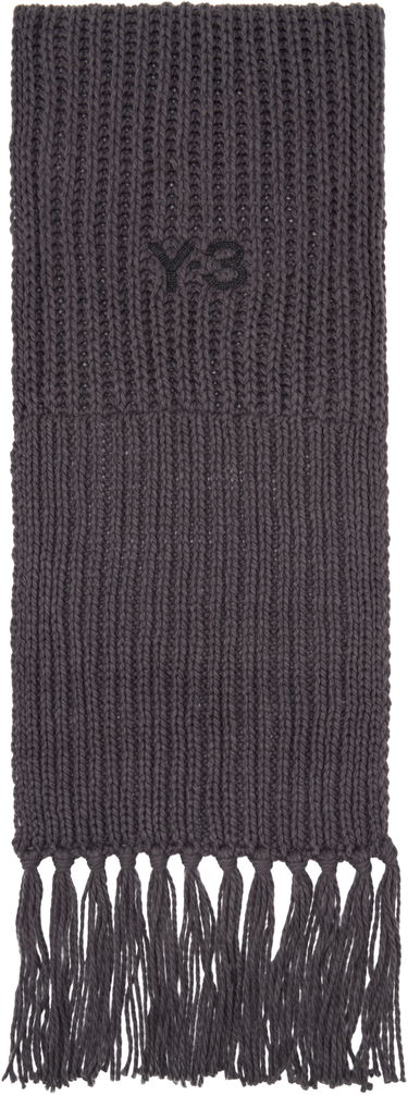 Шал Y-3 Y-3 Oversized Knit Scarf with Tassels Сиво | KC0413, 0