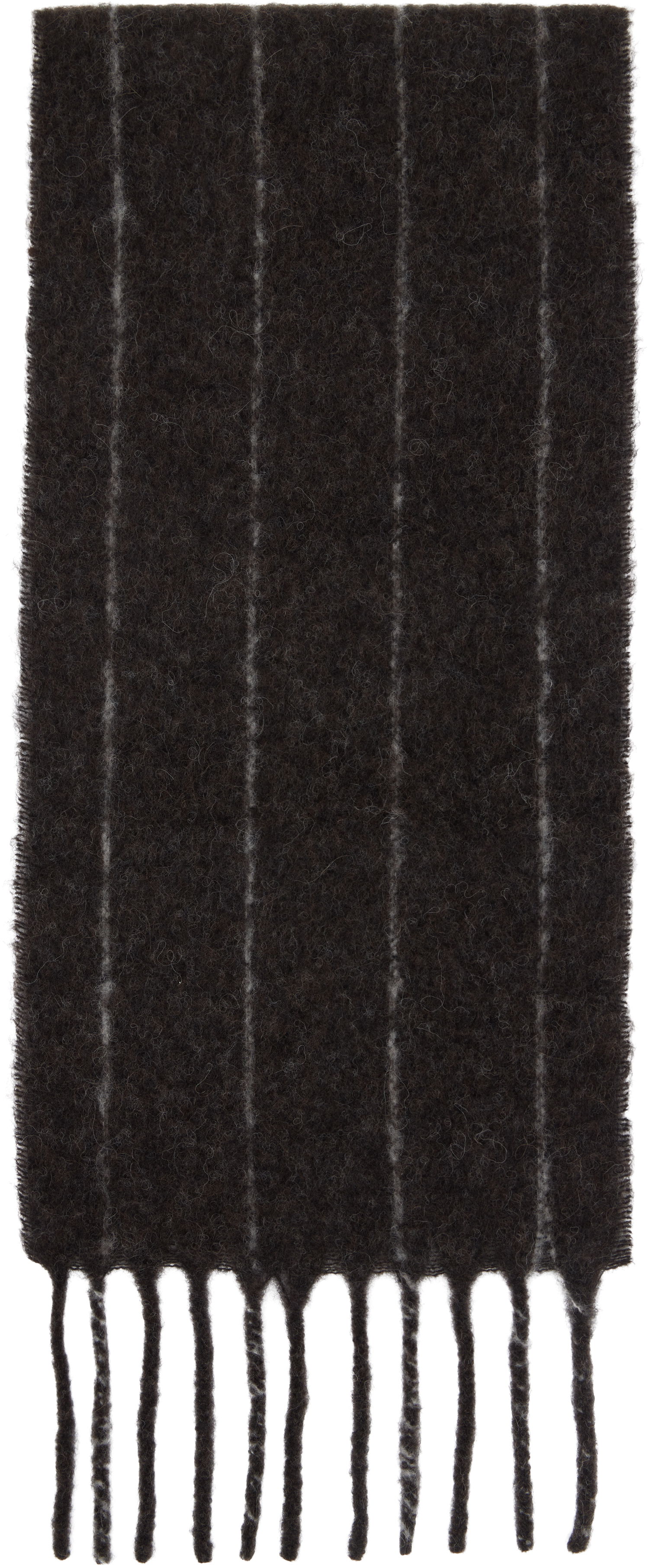 Шал OUR LEGACY Our Legacy Estate Striped Scarf Кафяво | A4258EBR, 1