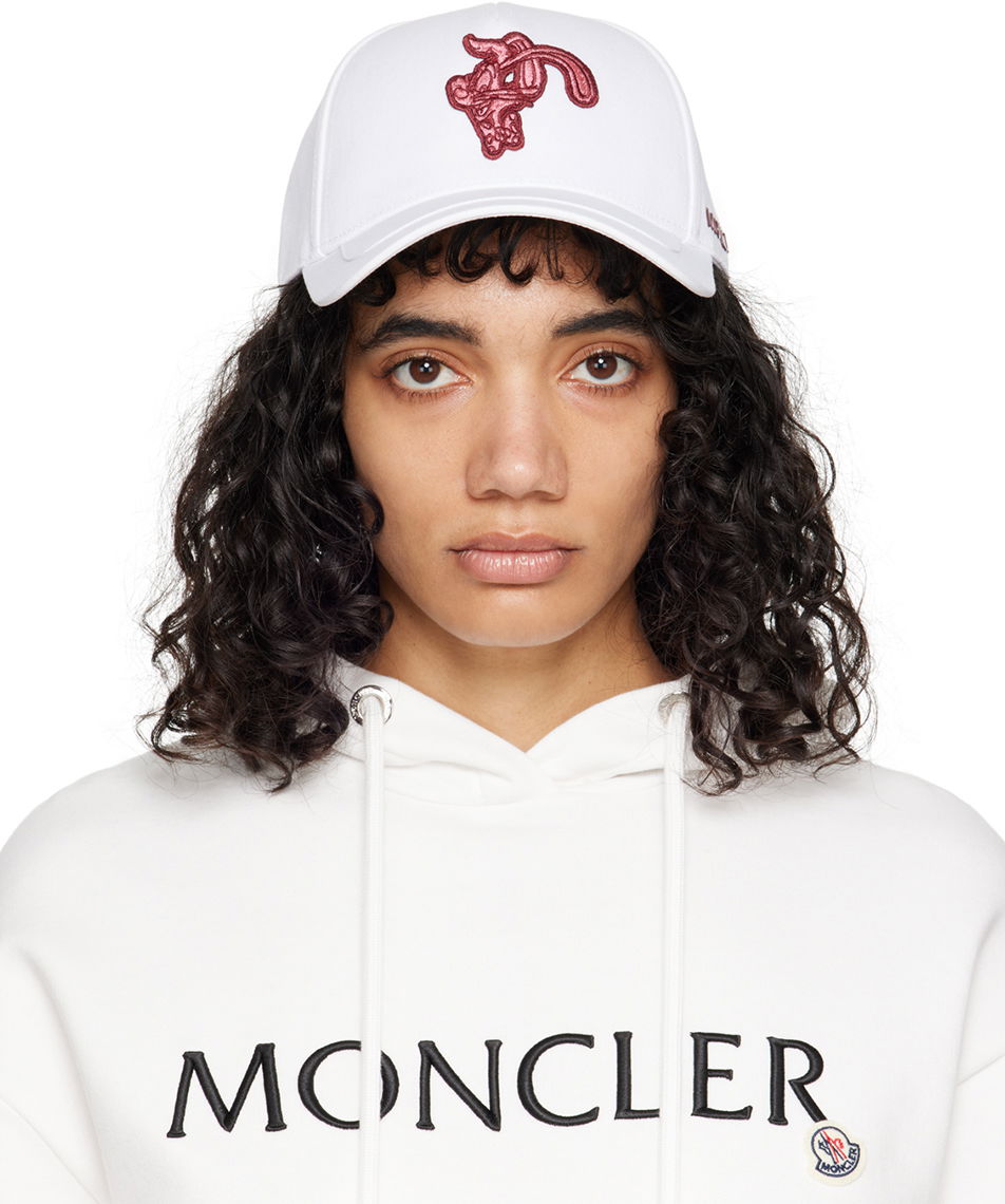 Шапка с козирка Moncler Roger Rabbit Cap Бяло | I10933B000190U082, 0