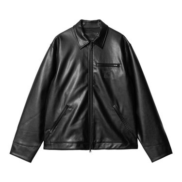 Яке Carhartt WIP Black Faux Leather Jacket Черно | I034426_6, 0