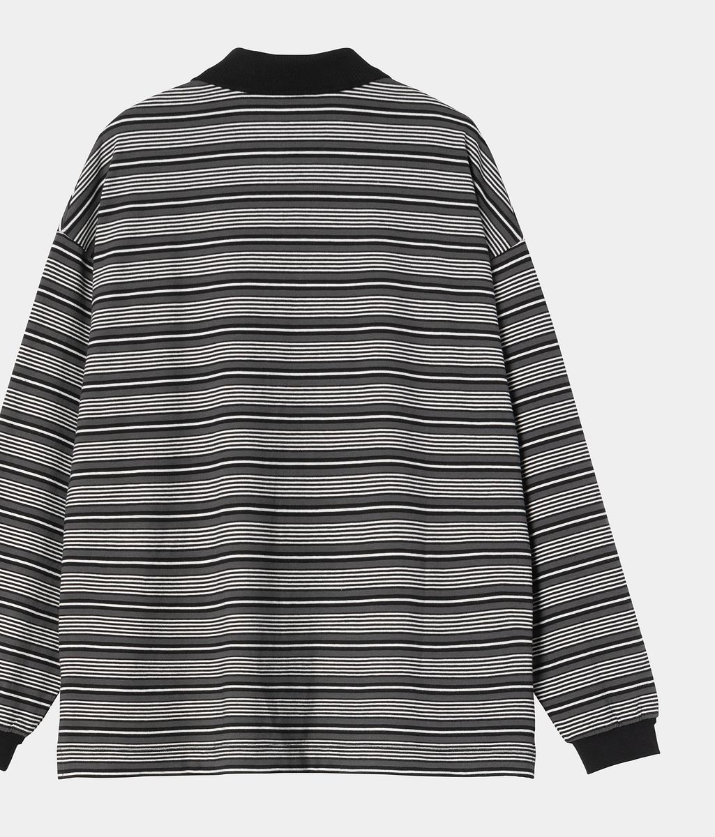 Поло тениска Carhartt WIP Long Sleeve Striped Polo Shirt Многоцветен | I035530_5, 1