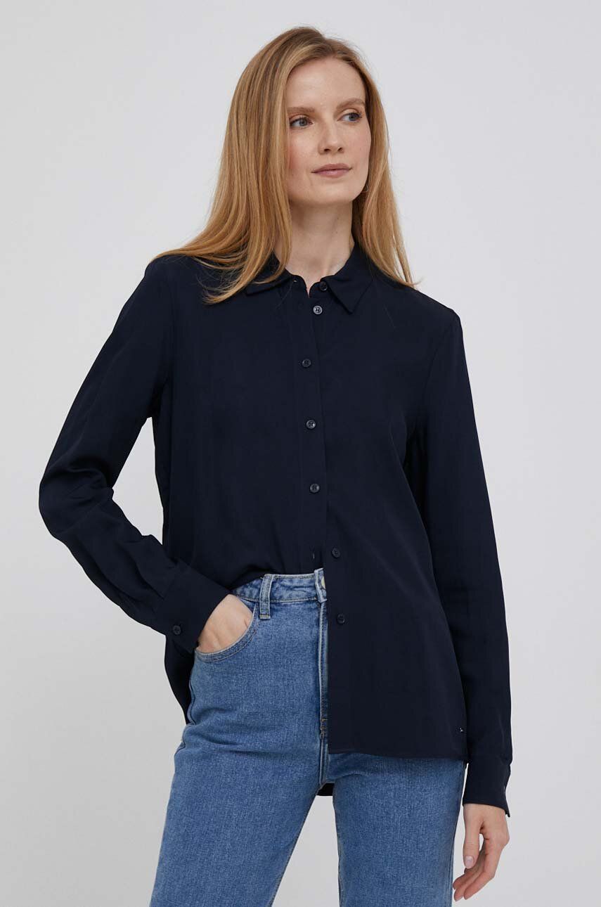 Риза Tommy Hilfiger Regular Fit Twill Shirt Тъмно синьо | WW0WW39388, 0
