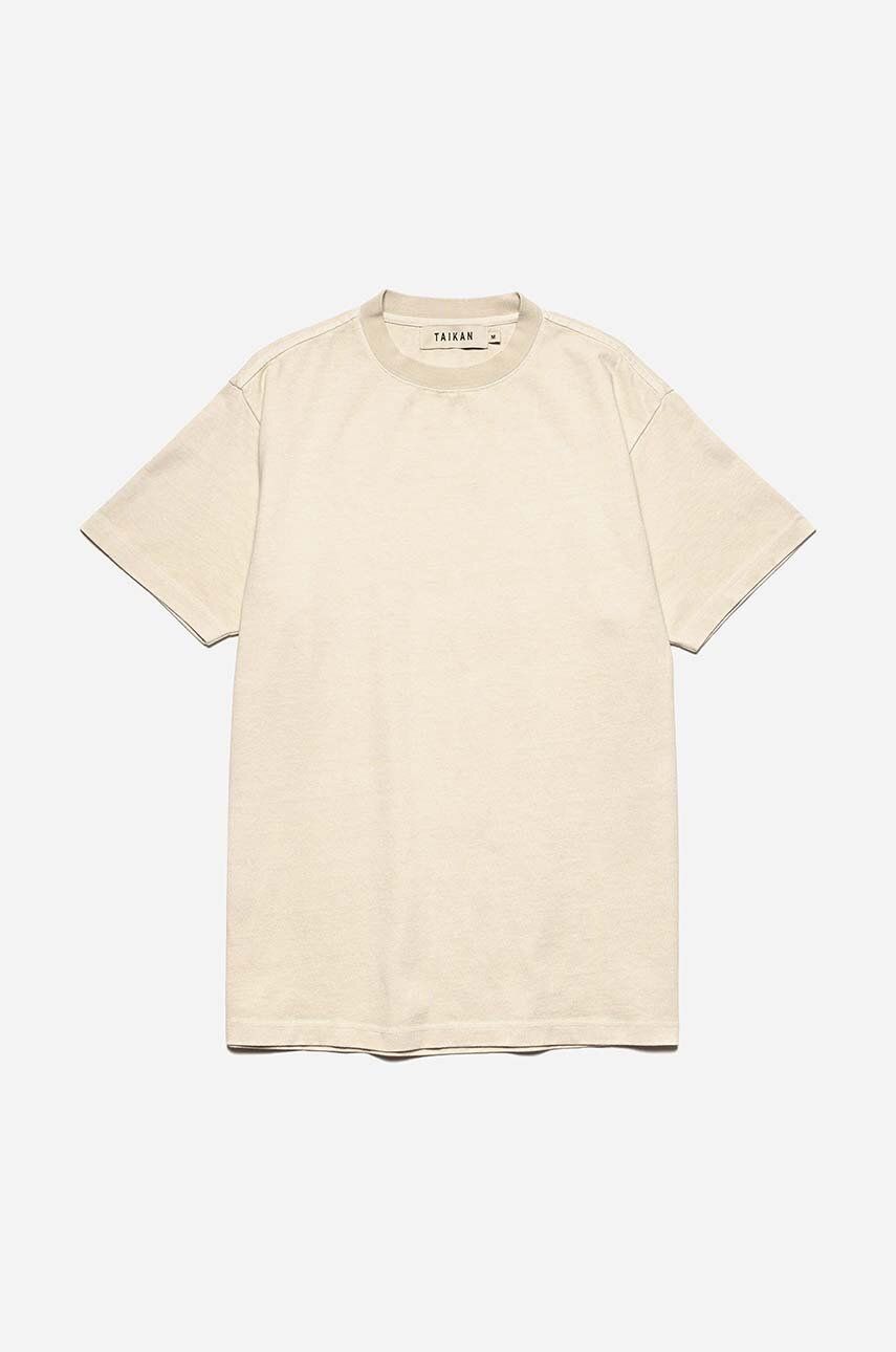 Тениска TAIKAN Plain Heavyweight Бежово | TT0001-CRM, 1