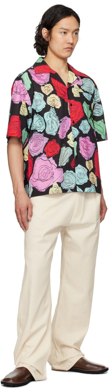 Риза Marni Marni Orion Print Bowling Shirt Черно | CUMU0213A5 UTC506, 3