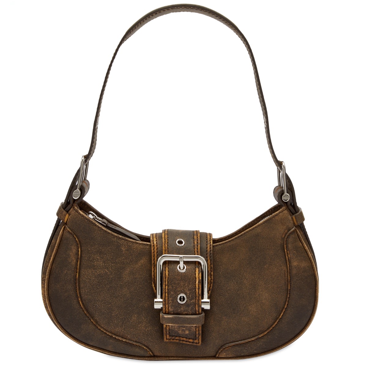 Чанта през рамо OSOI Vintage Brown Brocle Shoulder Bag Кафяво | 23SB050-02-13, 0