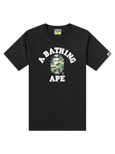 Тениска BAPE Abc Camo College T-Shirt Черно | 001TEJ801008M-BLG