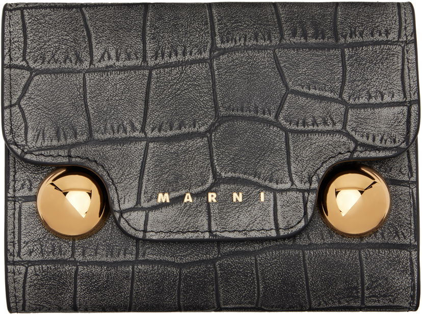 Портфейл Marni Trifold Wallet Черно | PFMO0109U1 P8035