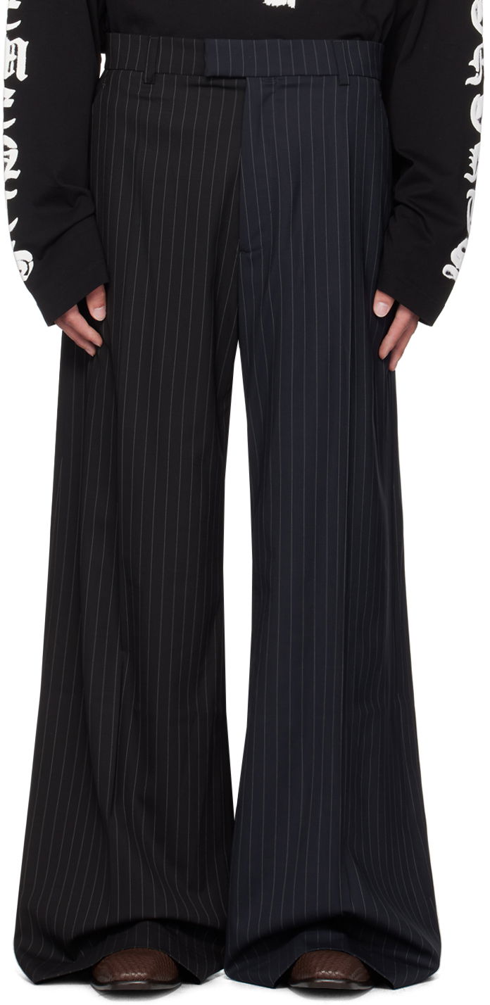 Панталони VETEMENTS Pinstripe Trousers Черно | UA65PA706N, 0