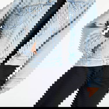 Яке CALVIN KLEIN Sherpa Denim Jacket Синьо | J20J221847 1AA, 4