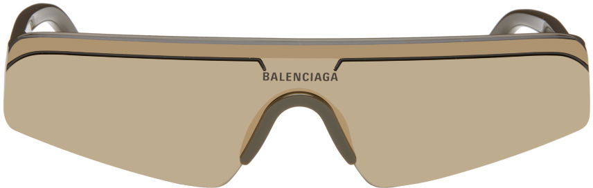 Слънчеви очила Balenciaga Ski Rectangle Sunglasses Бежово | BB0003S-012, 0